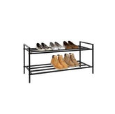 2 Tier Black Metal Shoe Rack 2 Tier Black Metal Shoe Rack